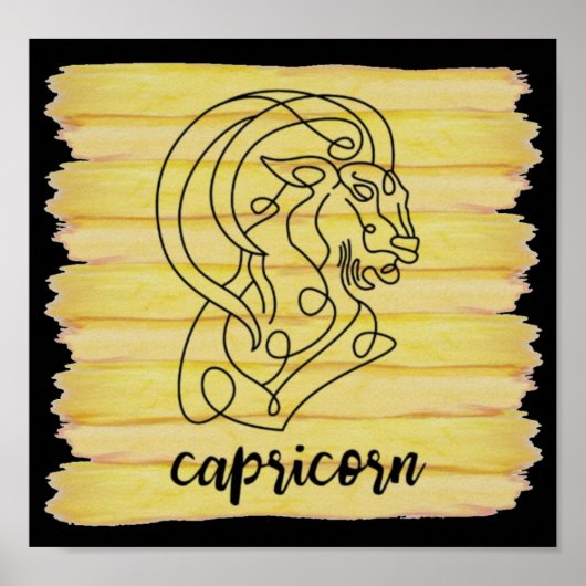 Capricorn Star-teken Poster (Voorkant)