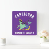 Capricorn star-teken vierkante klok (Huis)