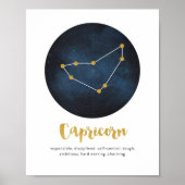 Capricorn-sterbordafdrukken Poster (Voorkant)