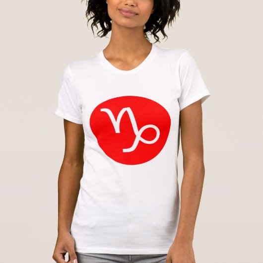 Capricorn-symbool - Gepersonaliseerd T-shirt (Voorkant)