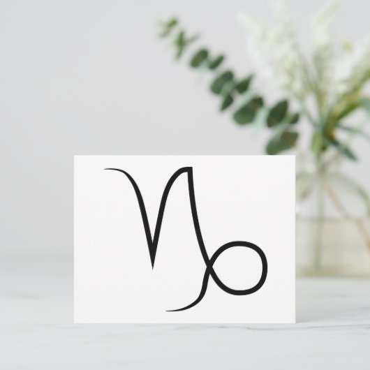capricorn symbool griek astrologie zodiahoroscoop briefkaart (Staand voorkant)
