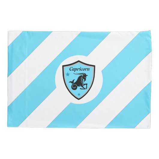 Capricorn-symbool Kussensloop (Achterkant)