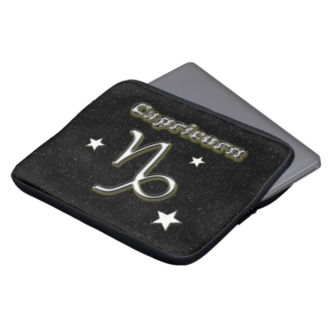 Capricorn-symbool Laptop Sleeve (Voorkant top)