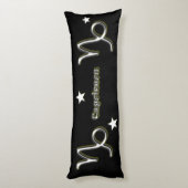 Capricorn-symbool Lichaamskussen (Achterkant (Verticaal))