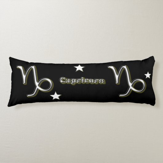 Capricorn-symbool Lichaamskussen (Voorkant)