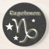 Capricorn-symbool Zandsteen Onderzetter (Voorkant)