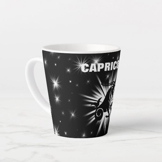 Capricorn-teken Latte Mok (Linkerhoek)