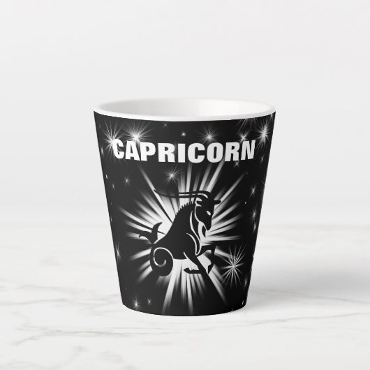 Capricorn-teken Latte Mok (Voorkant)