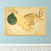 Capricorn -  teken van het Afbeelding van de diere Canvas Afdruk (Insitu (Houten vloer))