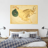 Capricorn -  teken van het Afbeelding van de diere Canvas Afdruk (Insitu (Slaapkamer))