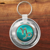 Capricorn - The Goat Zodiac Sign Sleutelhanger (Voorkant)