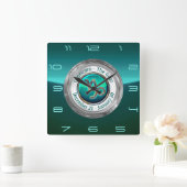 Capricorn - The Goat Zodiac Sign Vierkante Klok (Huis)