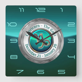 Capricorn - The Goat Zodiac Sign Vierkante Klok