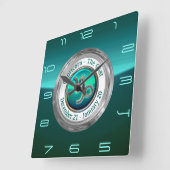 Capricorn - The Goat Zodiac Sign Vierkante Klok (Hoek)