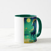 Capricorn the Sea Goat Zodiac Sign Mok (Voorkant rechts)