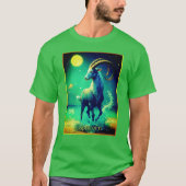 Capricorn the Sea Goat Zodiac Sign T-shirt (Voorkant)