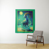 Capricorn the Sea Goat Zodiac Sign Wandkleed (In situ)