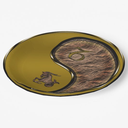 Capricorn the Seagoat Papieren Bordje (Gekanteld)