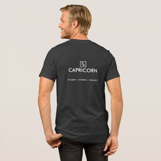 Capricorn – The Visionary Architect Tri-Blend Shirt (Voorkant)