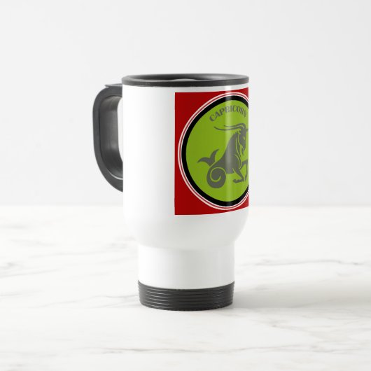 Capricorn Travel Mug Reisbeker (Voorkant links)