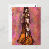 Capricorn Tribal Belly Dancer Briefkaart (Voorkant / Achterkant)