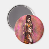 Capricorn Tribal Belly Dancer Magneet (Voorkant / Achterkant)