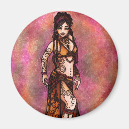Capricorn Tribal Belly Dancer Magneet