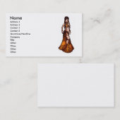 Capricorn Tribal Belly Dancer Visitekaartjes (Voorkant / Achterkant)