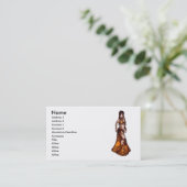 Capricorn Tribal Belly Dancer Visitekaartjes (Staand voorkant)