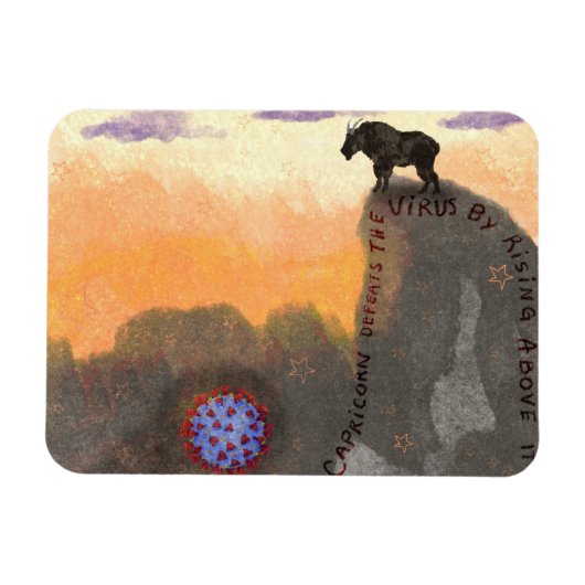 Capricorn vecht tegen het virus magneet (Horizontaal)