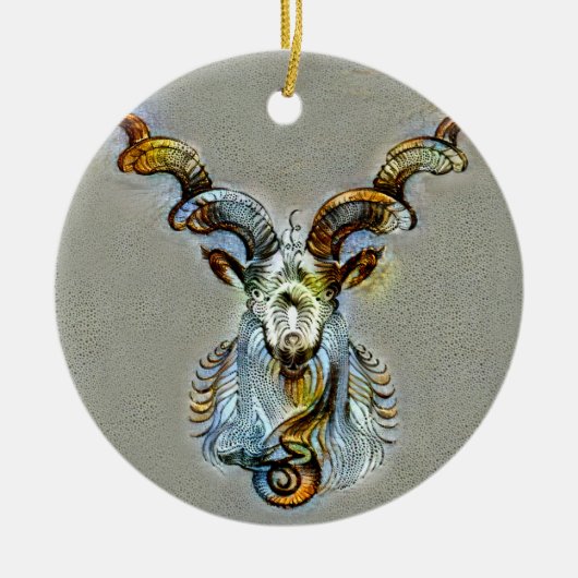Capricorn Venice Keramisch Ornament (Voorkant)