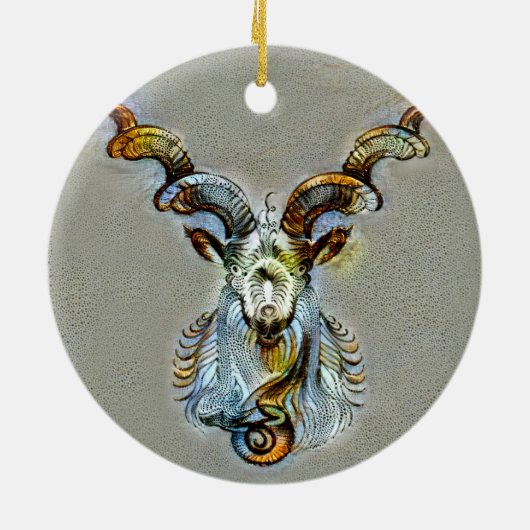 Capricorn Venice Keramisch Ornament (Achterkant)