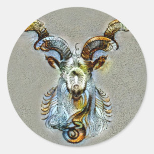 Capricorn Venice Ronde Sticker
