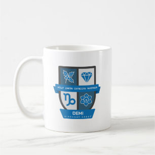 Capricorn Verjaardag Crest™ voor 22-31 december mo Koffiemok