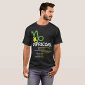 Capricorn vertrekt Dark T-Shirt (Voorkant volledig)