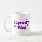 Capricorn Vibes Zodiac Astrology Paars Stars Coff Koffiemok (Links)