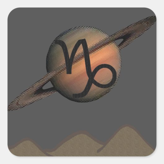 Capricorn Vierkante Sticker (Voorkant)
