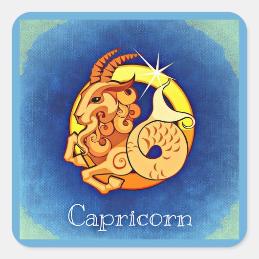 Capricorn Vierkante Sticker (Voorkant)
