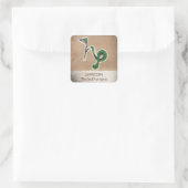 Capricorn Vierkante Sticker (Tas)