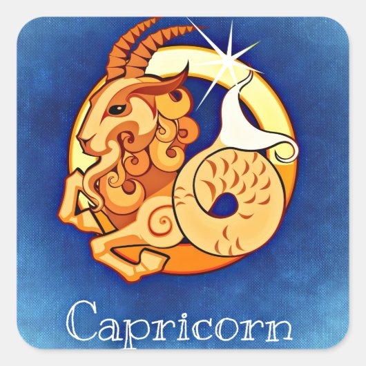Capricorn Vierkante Sticker (Voorkant)