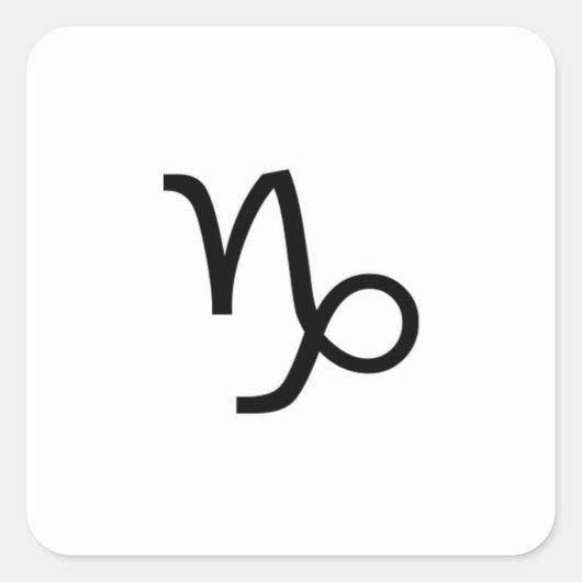 Capricorn Vierkante Sticker (Voorkant)