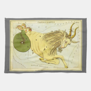 Capricorn Vintage Constellation, Urania's Spiegel Theedoek