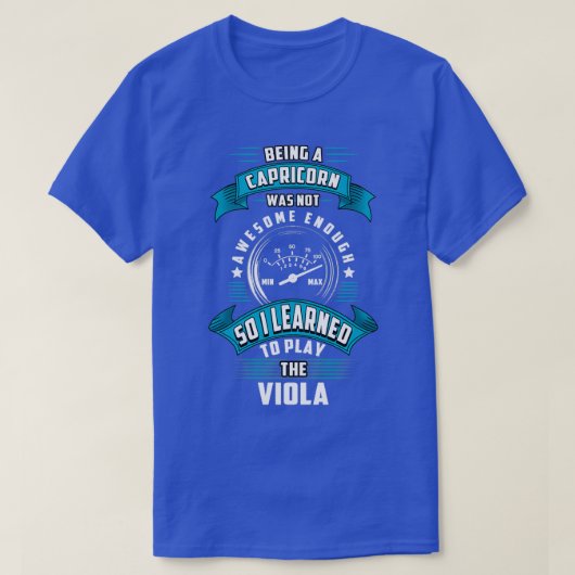 Capricorn viola speler t-shirt (Design voorkant)