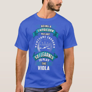 Capricorn viola speler t-shirt
