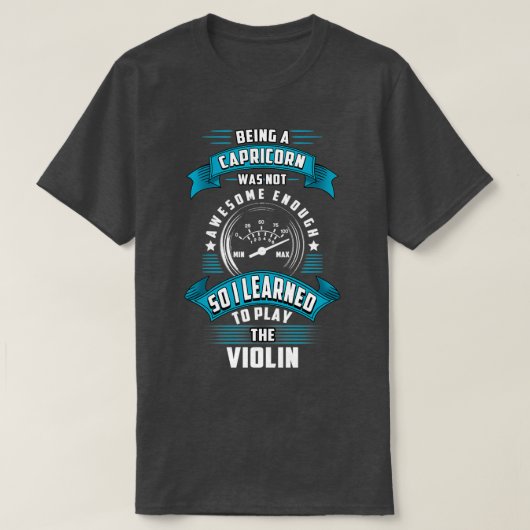 Capricorn violin speler t-shirt (Design voorkant)