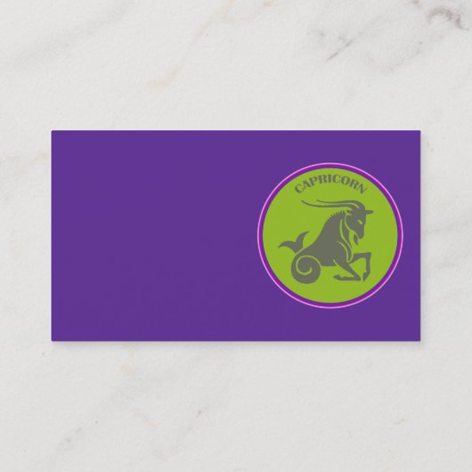 Capricorn Visitekaartje (Achterkant)