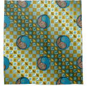 Capricorn & Water Snake Douchegordijn (Voorkant)