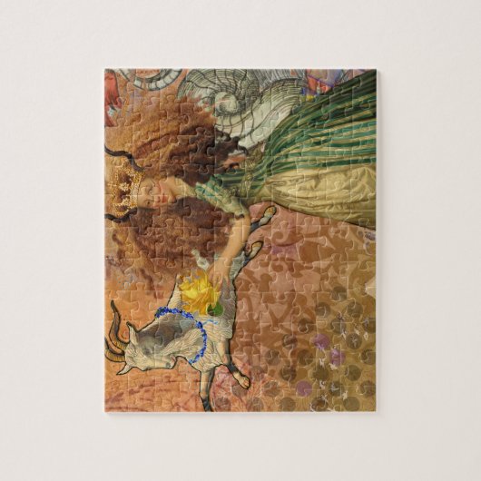 Capricorn Woman Collage  Whimsical Surreal Legpuzzel (Verticaal)