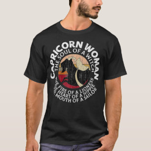 Capricorn Woman Funny Zodiac Sign Graphic for Wome T-shirt