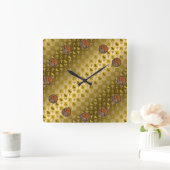 Capricorn & Wood Rat Vierkante Klok (Huis)